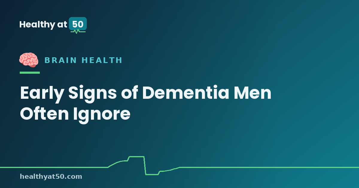 Early Signs of Dementia Men Often Ignore